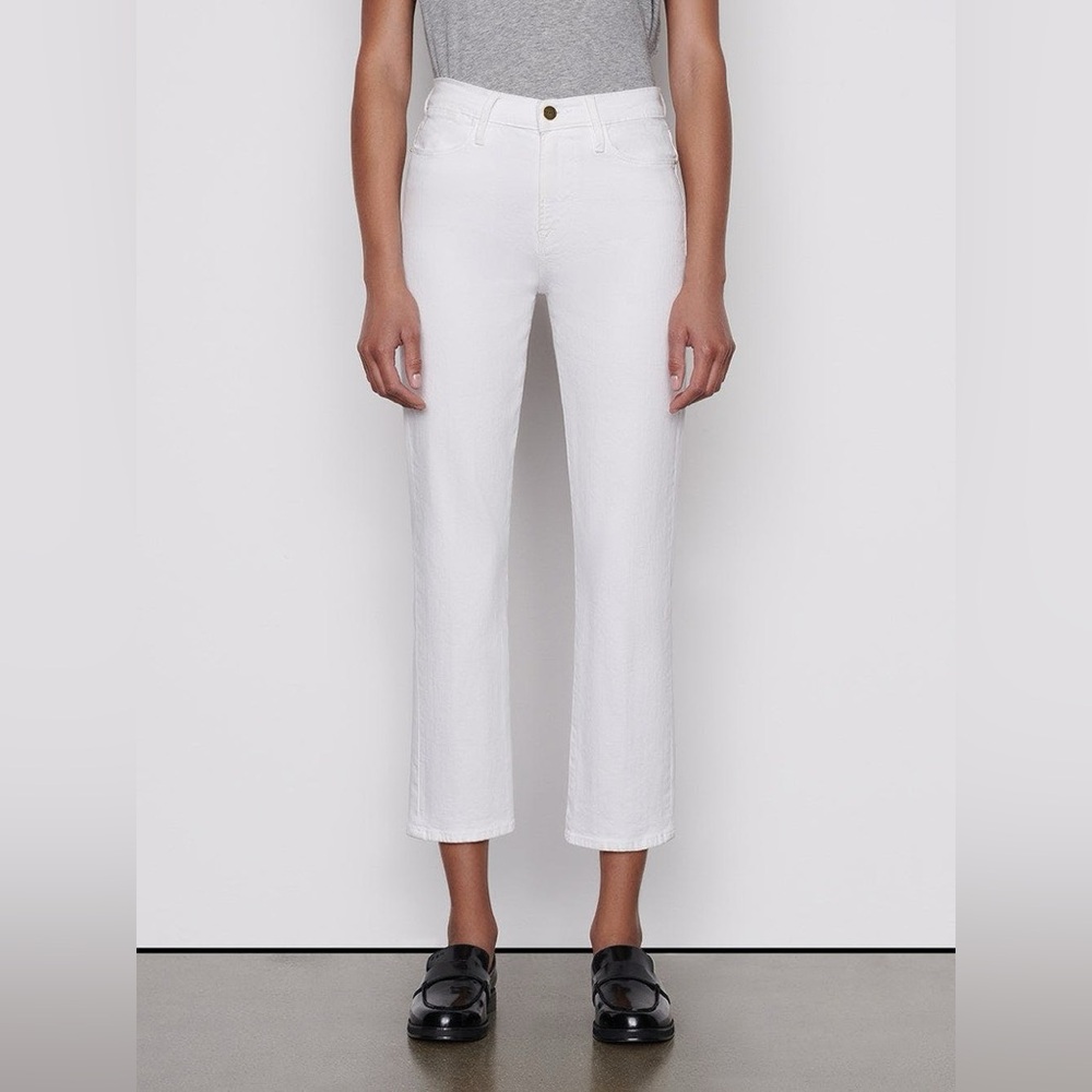 FRAME Denim Frame Le High Straight‎ Blanc